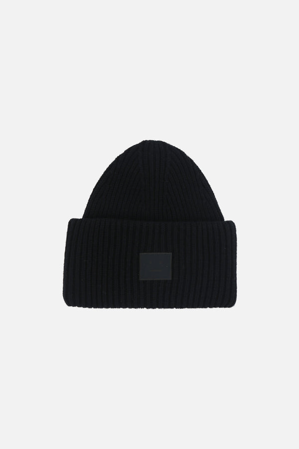 Large Face Logo beanie in wool blend