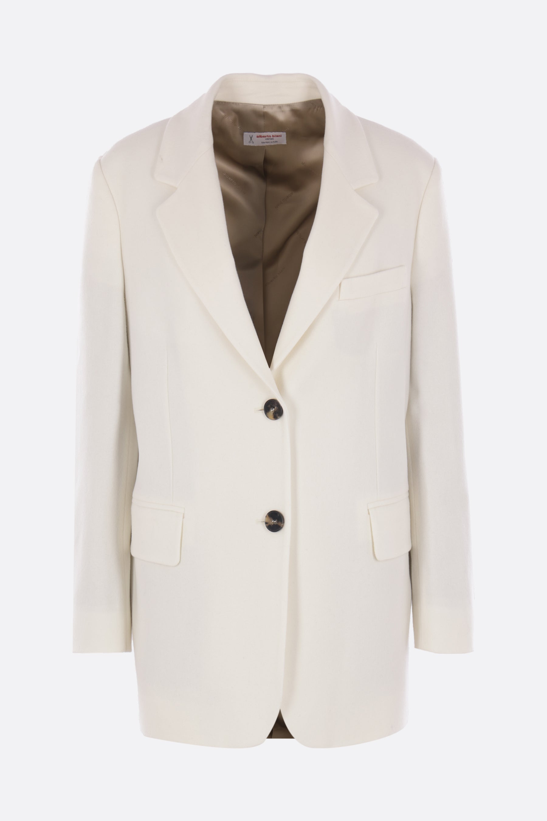 single-breasted jacket in wool