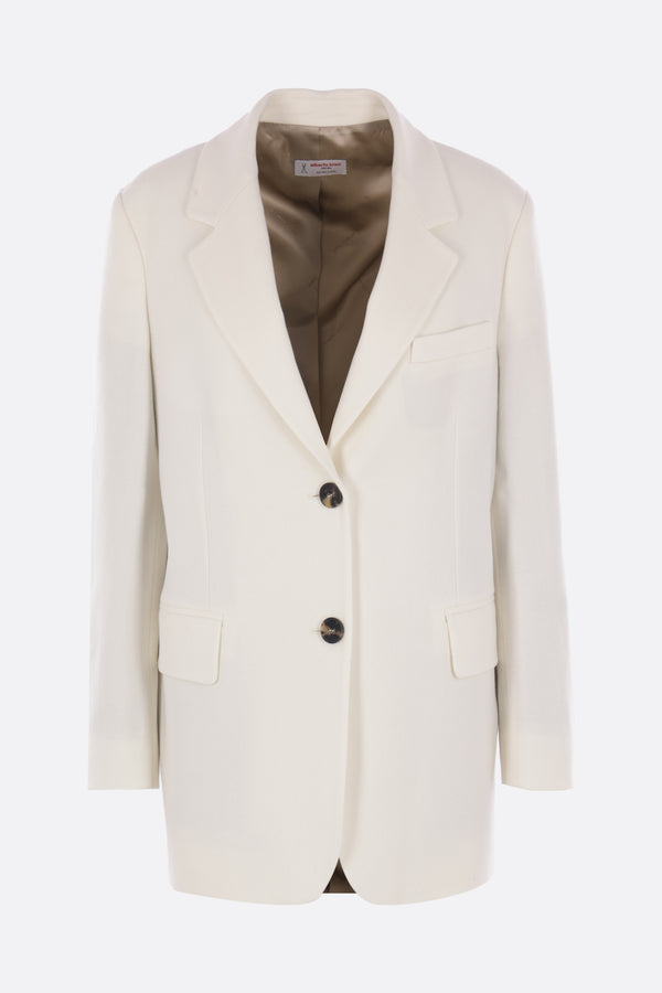 single-breasted jacket in wool