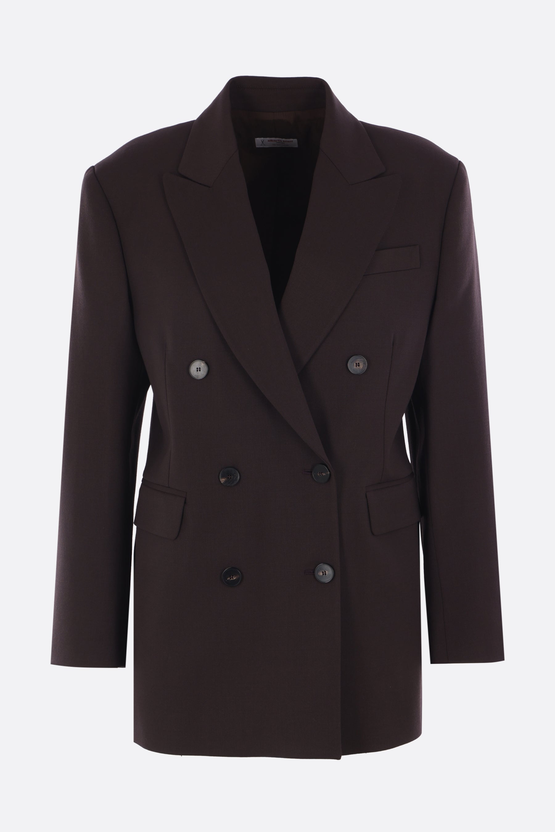 double-breasted jacket in stretch wool