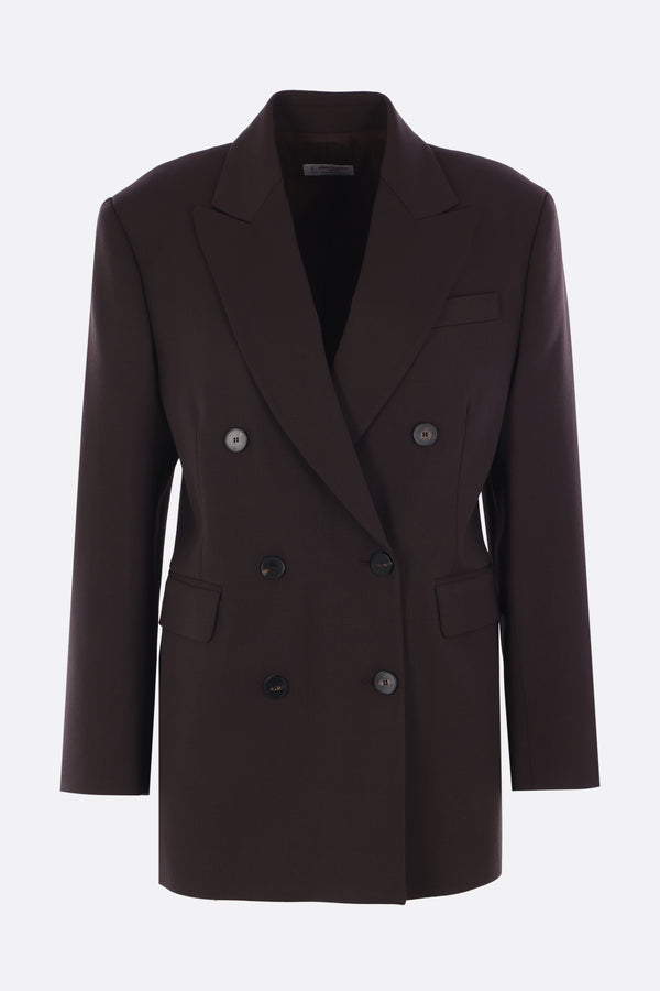 double-breasted jacket in stretch wool
