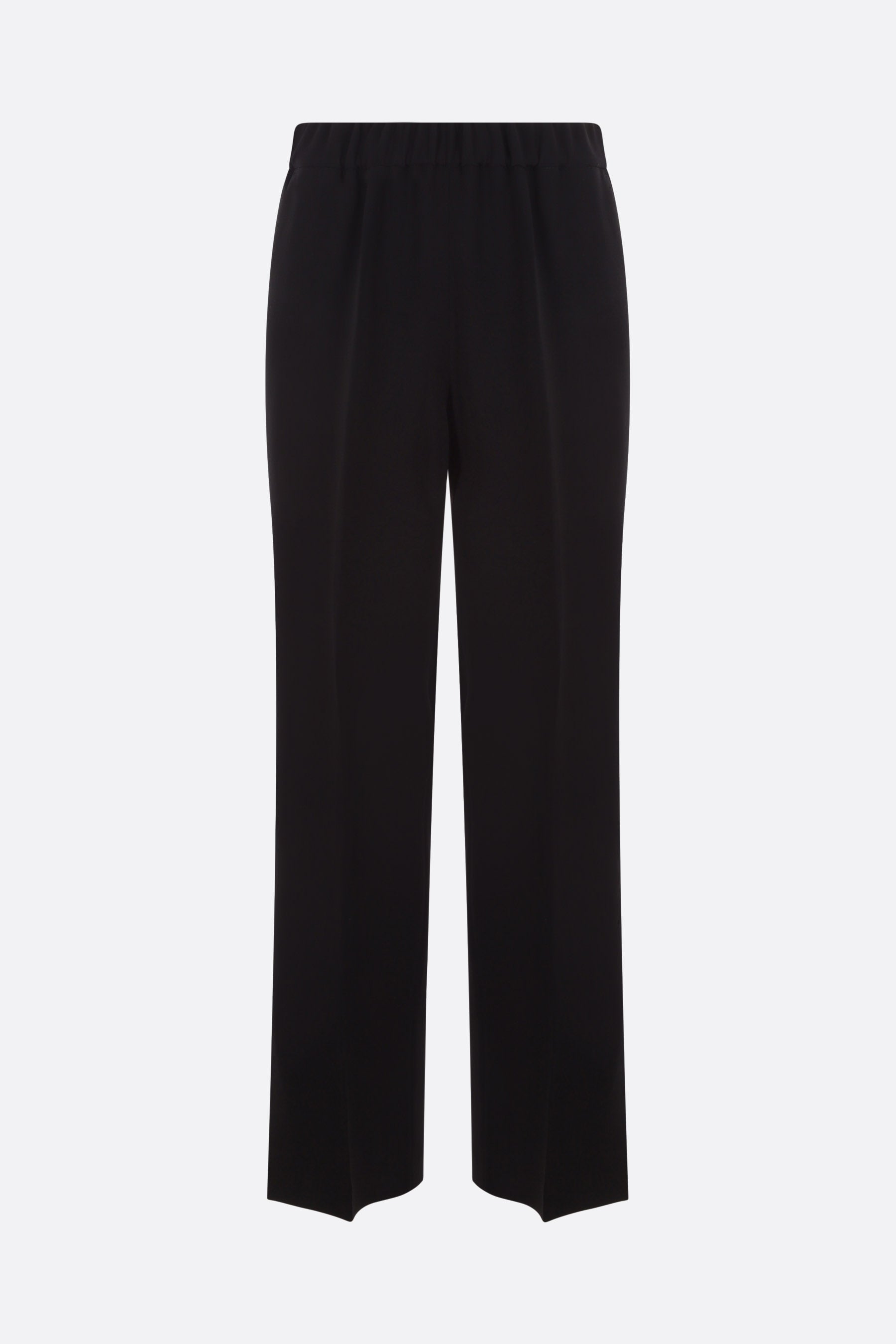 wide-leg trousers in stretch cady