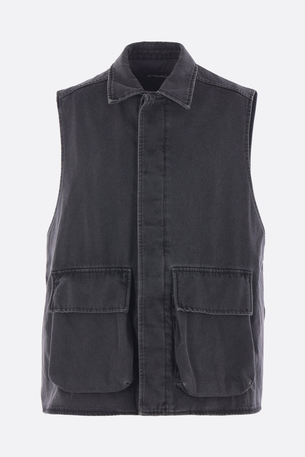 Vilken cargoo vest in denim