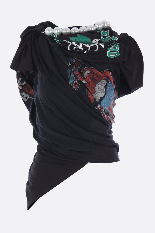 twisted necklace t-shirt