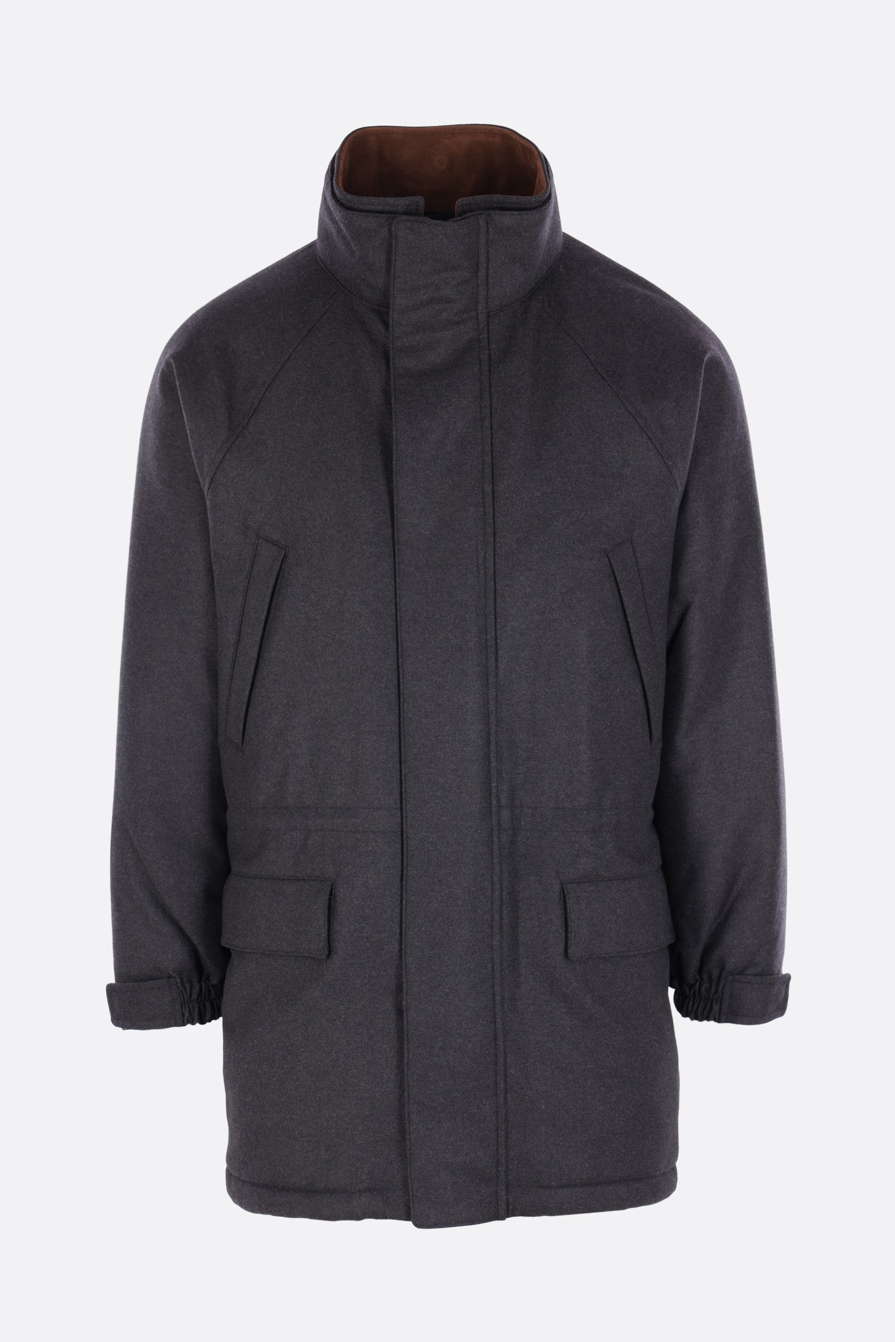 giubbotto imbottito oversize in lana