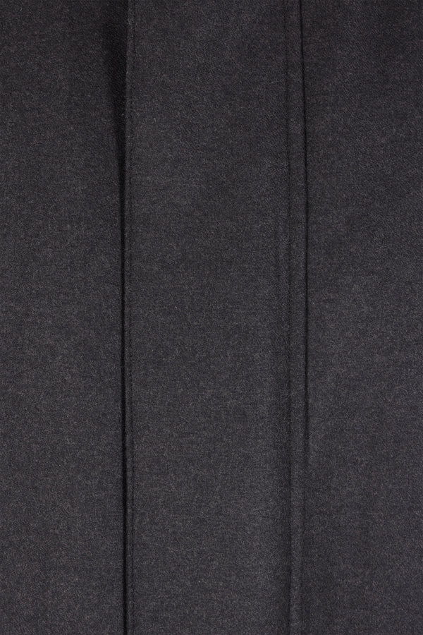 oversized padded jacket in flannel wool