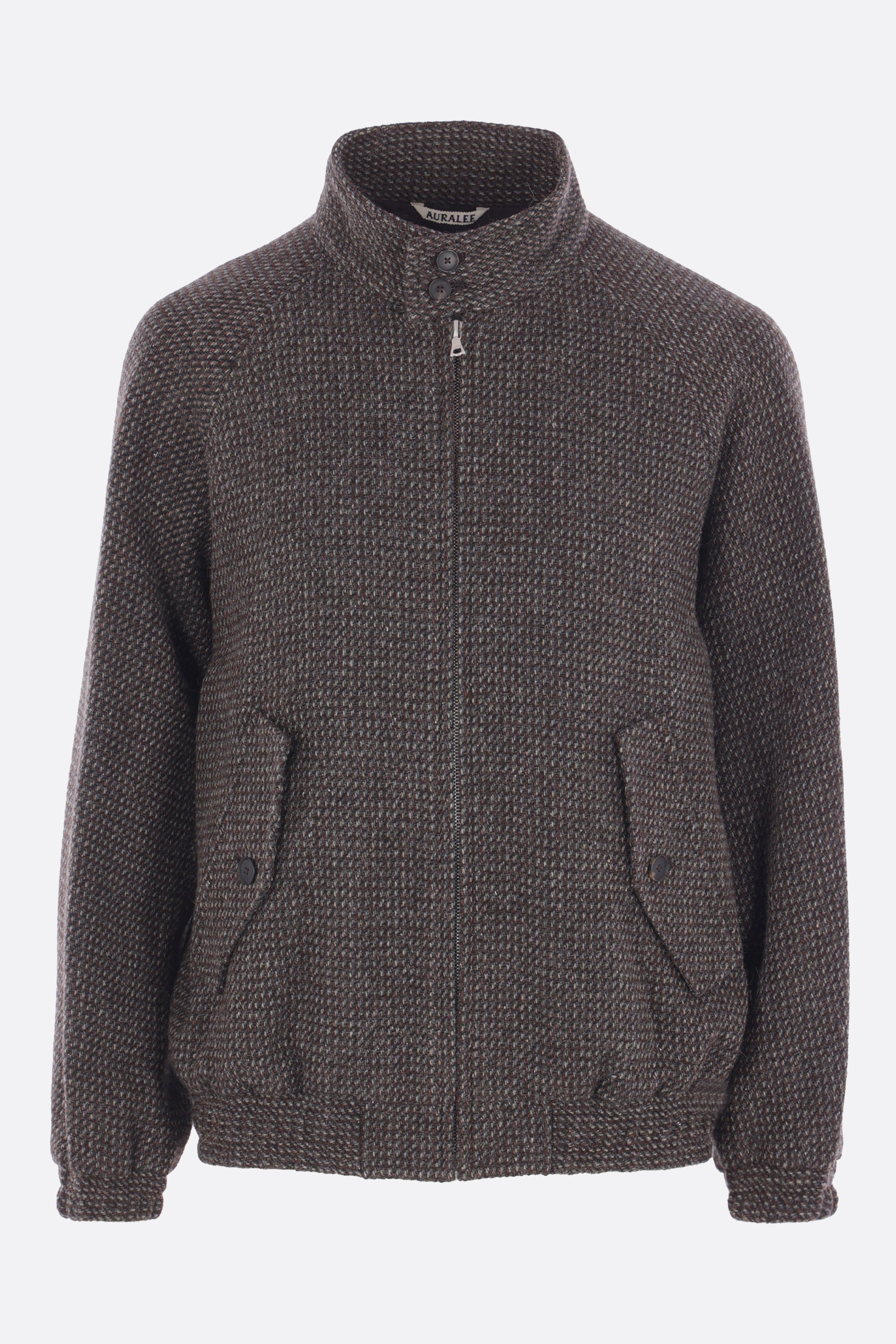 bomber in tweed