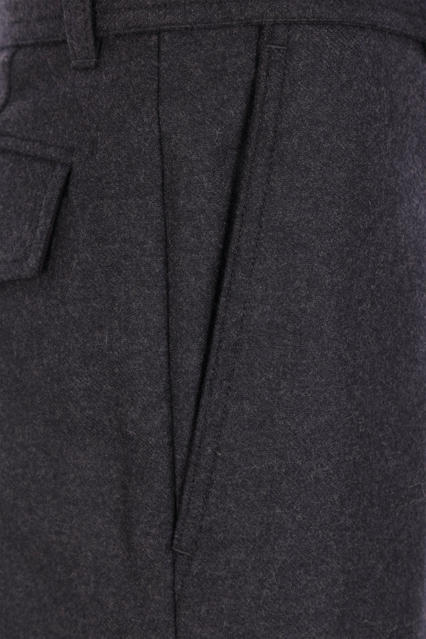 cargo trousers in flannel