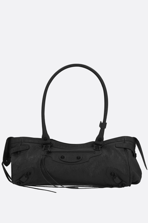 Le City East-West shoulder bag in Arena Storico leather