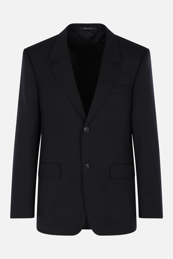 single-breasted jacket in wool