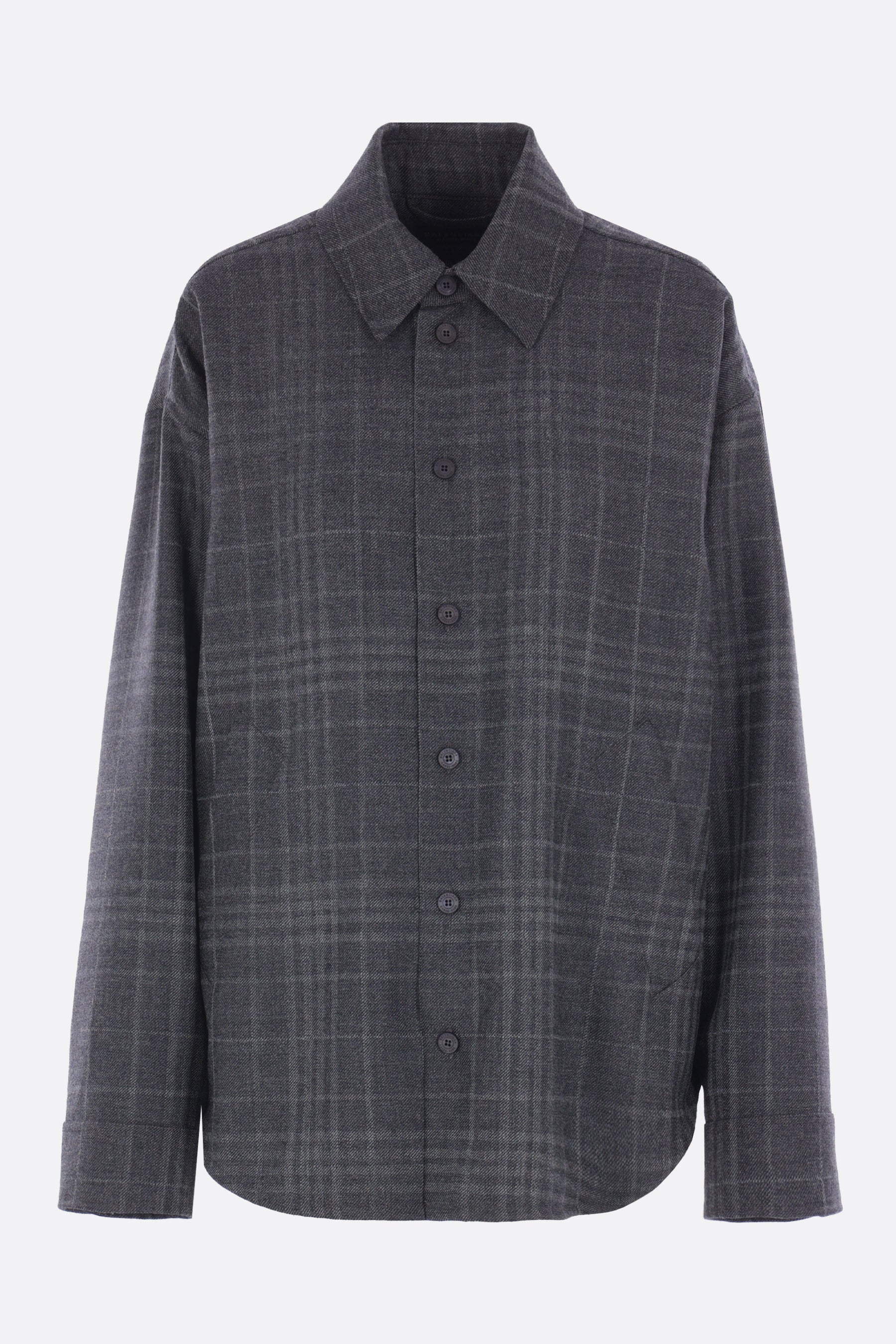 tartan wool overshirt