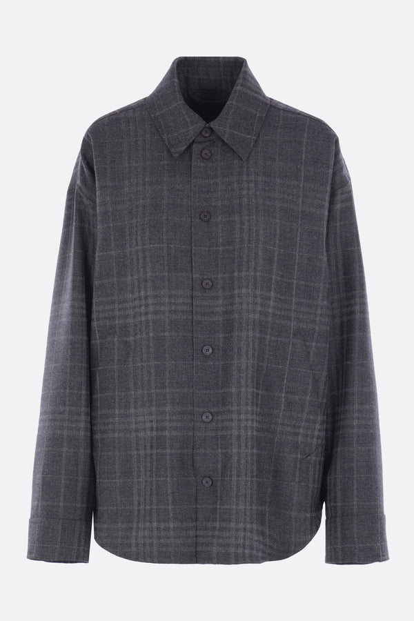 tartan wool overshirt