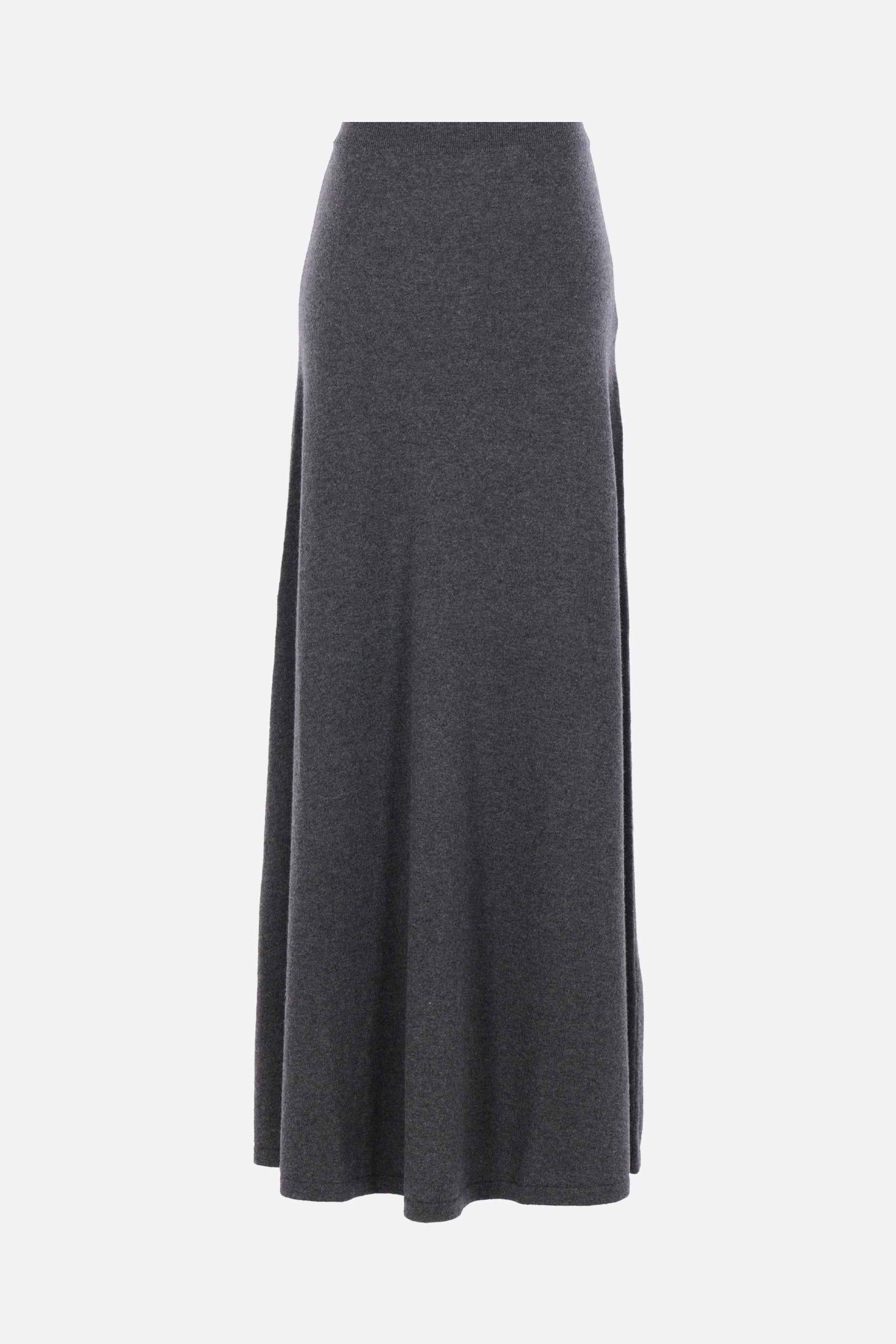 wool knit long skirt