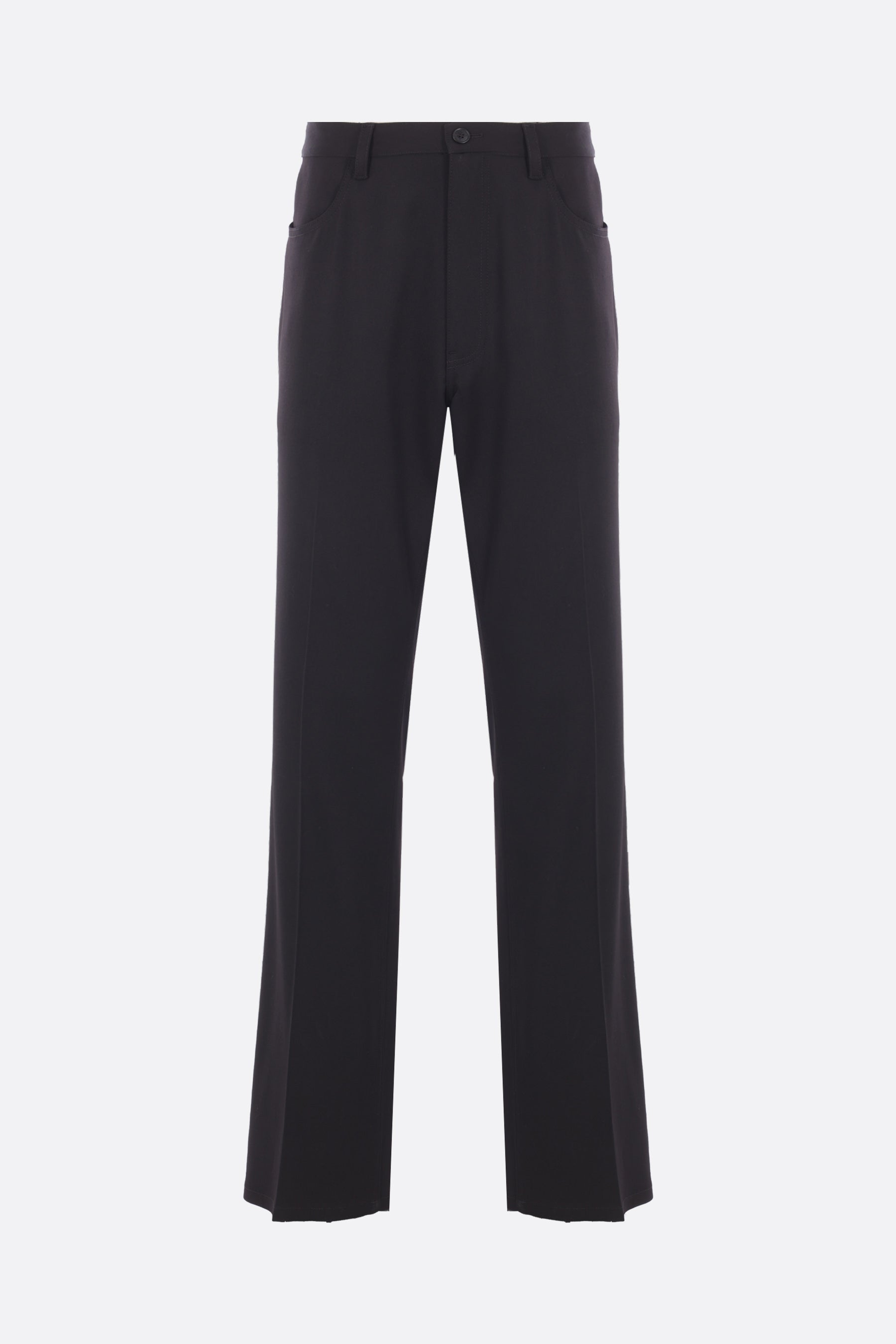 tailored trousers in stretch twill