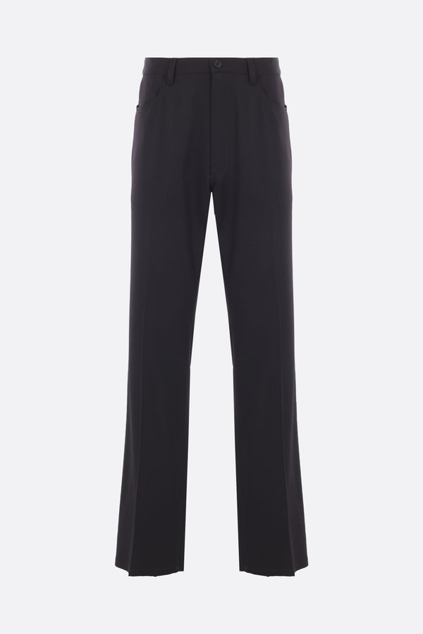 tailored trousers in stretch twill