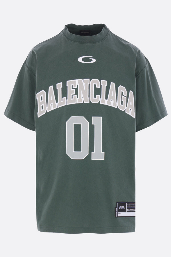 Basketball oversized t-shirt in cotton