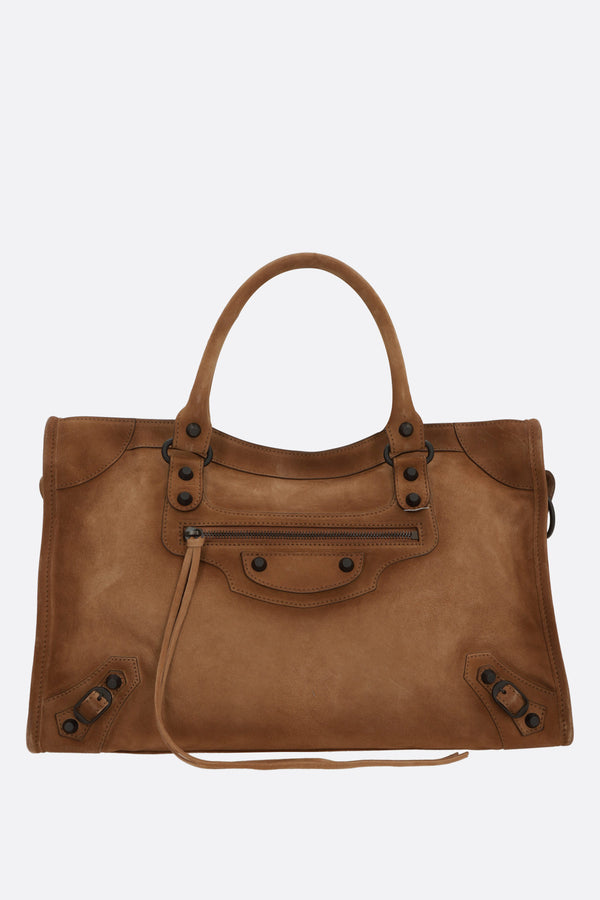 Le City medium tote bag in suede