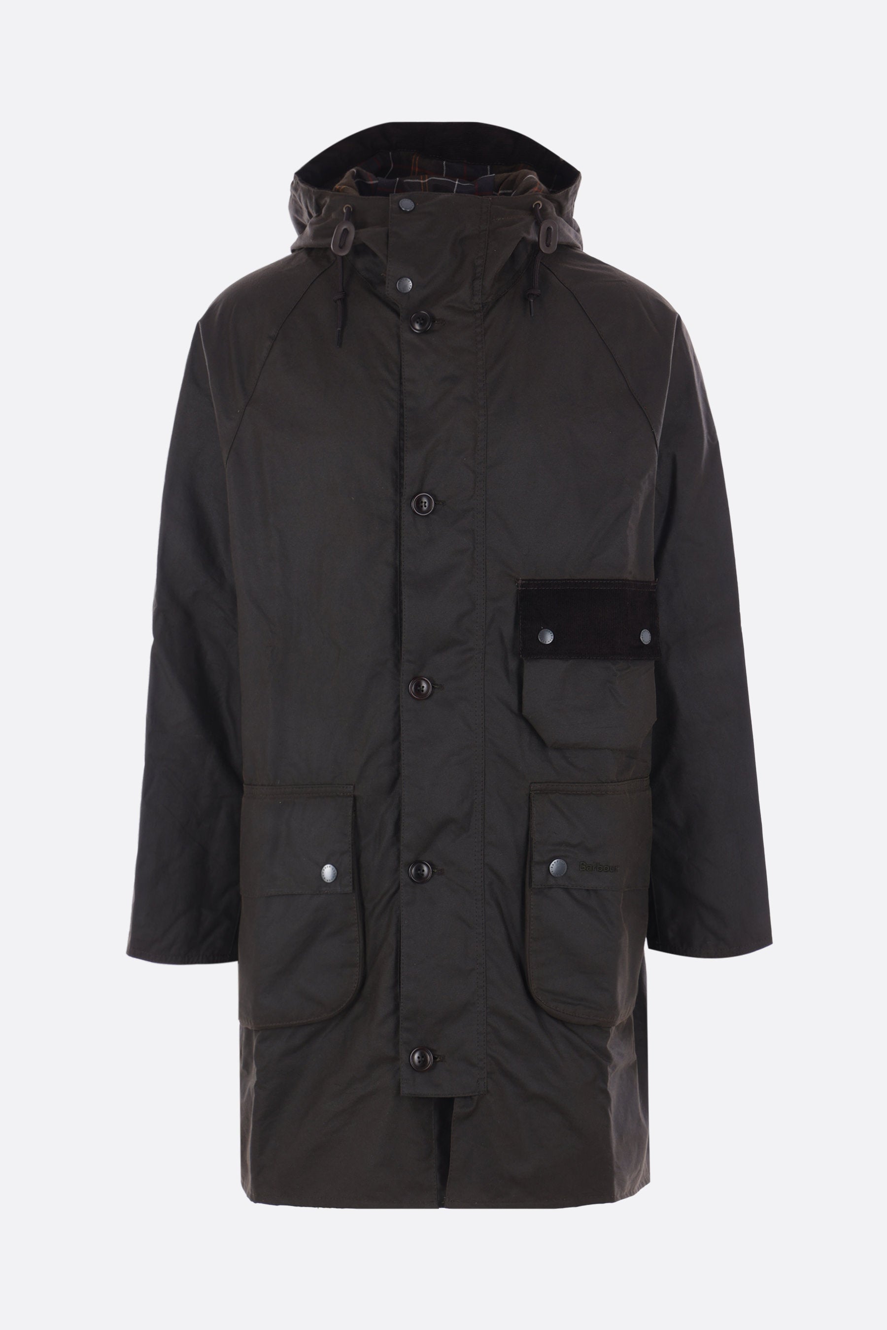 Solway oversized parka in waxed cotton