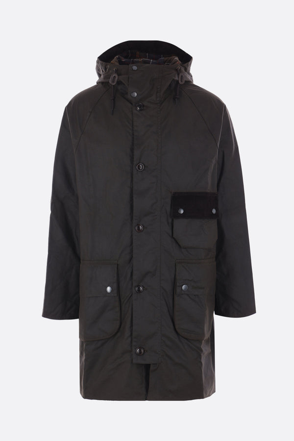 Solway oversized parka in waxed cotton