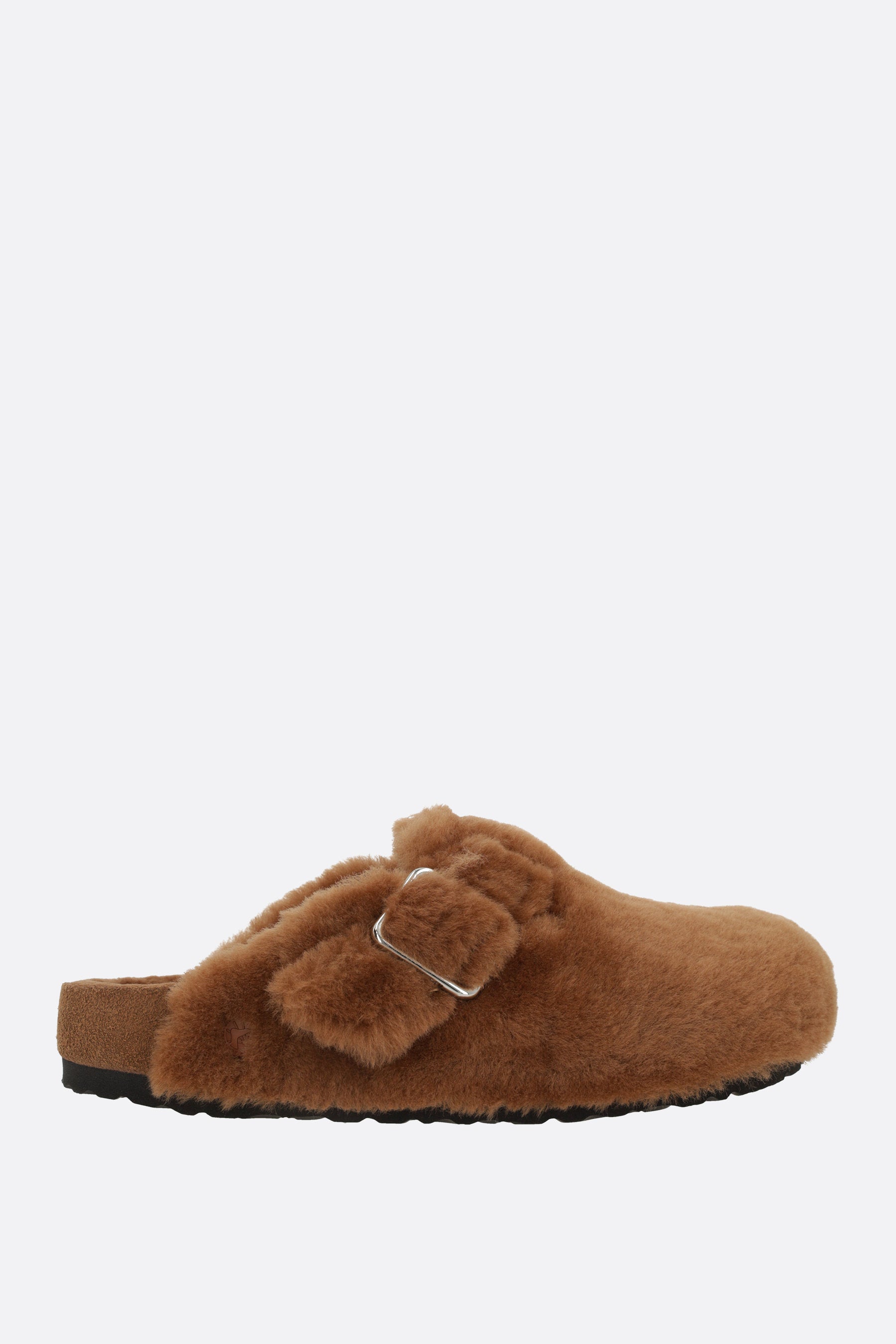 Boston 1774 flat mules in shearling (Narrow Fit)