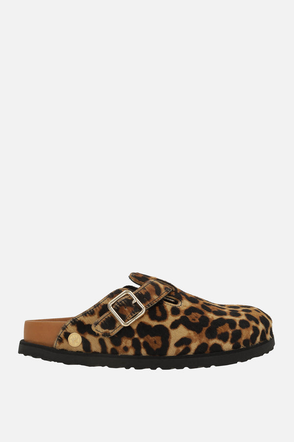 mule flat Boston 1774 in cavallino (Narrow Fit)