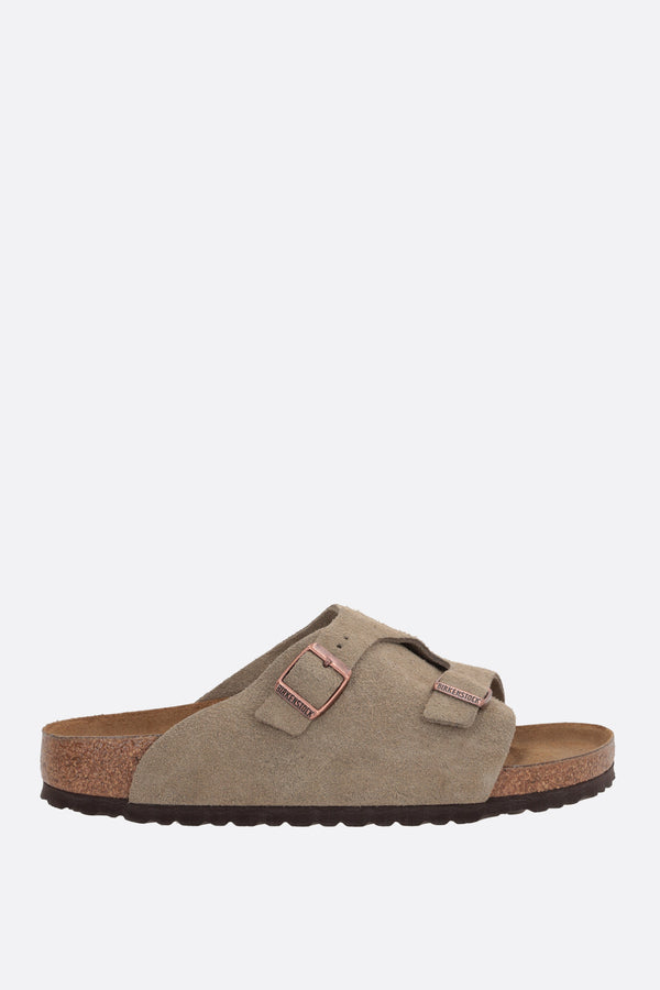 Zürich BS flat sandals in suede (Narrow Fit)