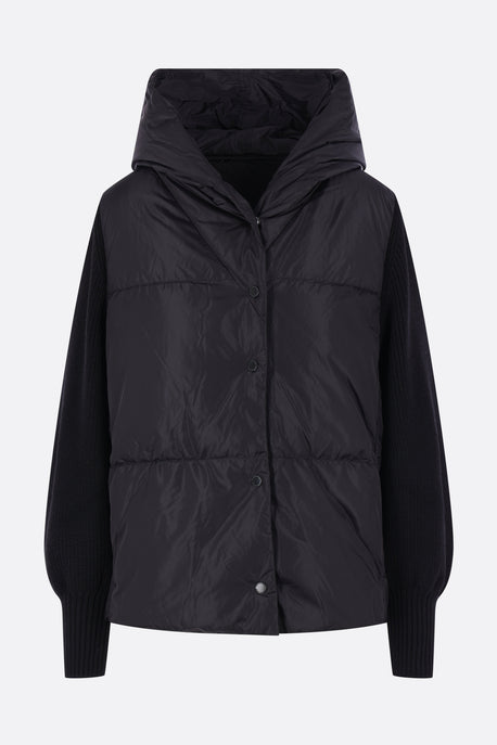 HyBridge® Astoria down jacket in knit and nylon