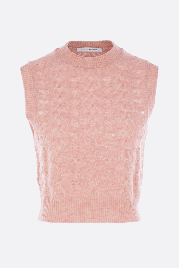 Brisa vest in wool knit