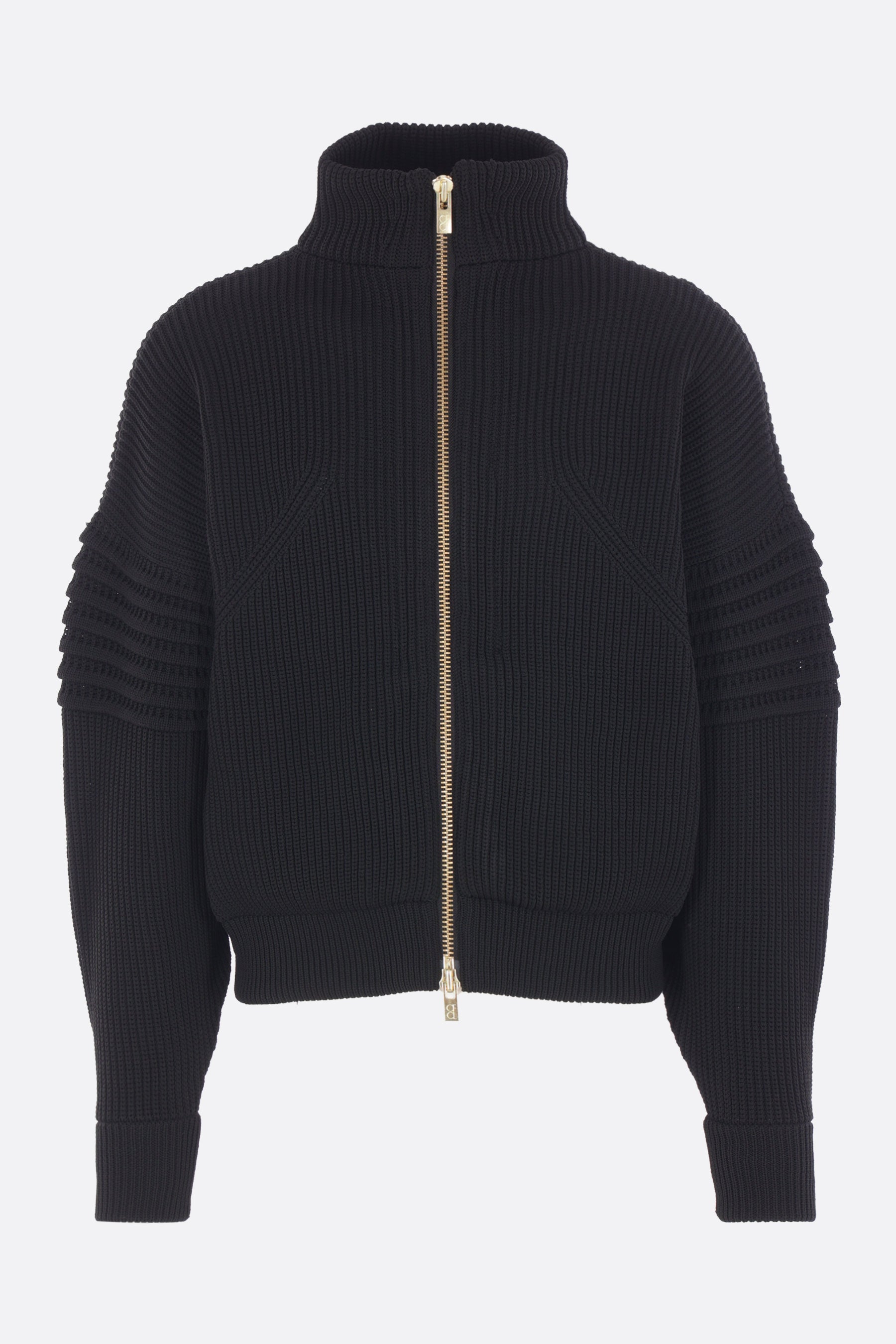 Low Gauge full-zip cardigan in rib knit