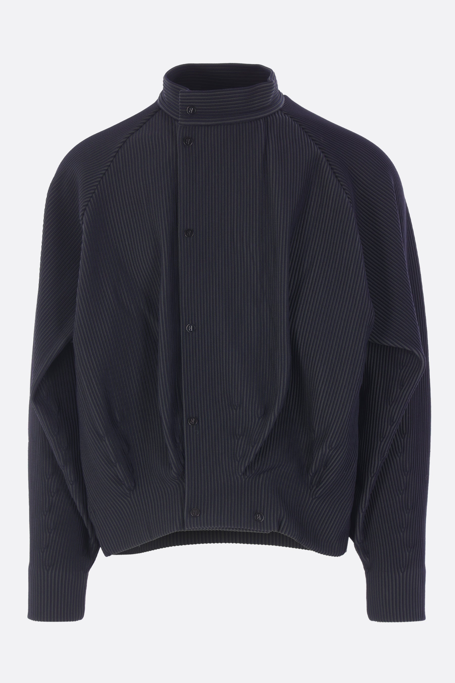 Hypha oversized bomber jacket in rib knit