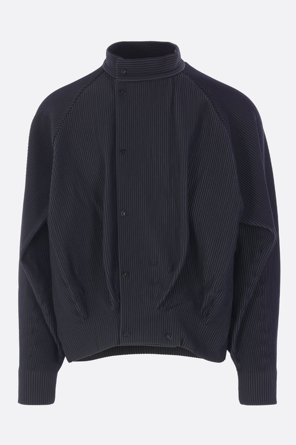 Hypha oversized bomber jacket in rib knit