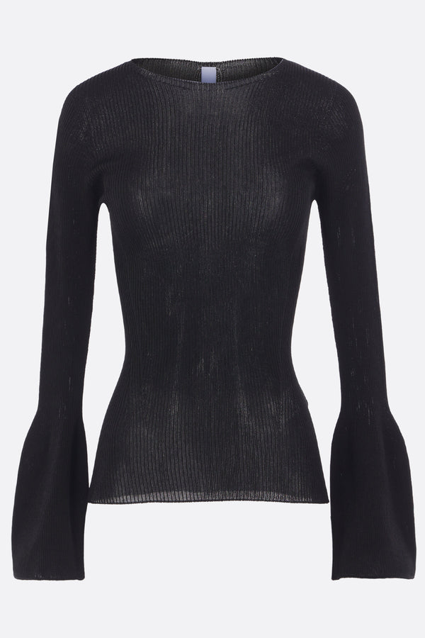 Soft Portrait top in rib knit