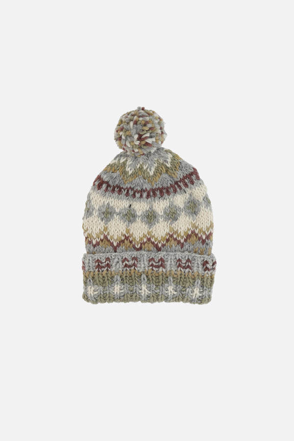 Fair Isle #3 beanie in wool