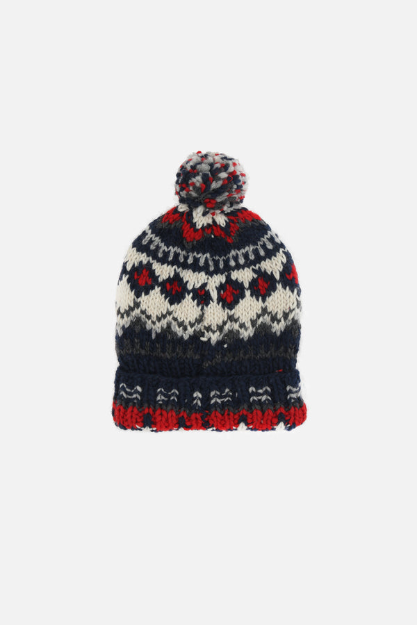 Fair Isle #3 beanie in wool