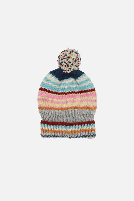 Multi Stripe beanie in wool