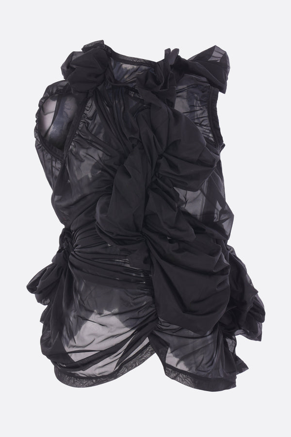 chiffon sleeveless top