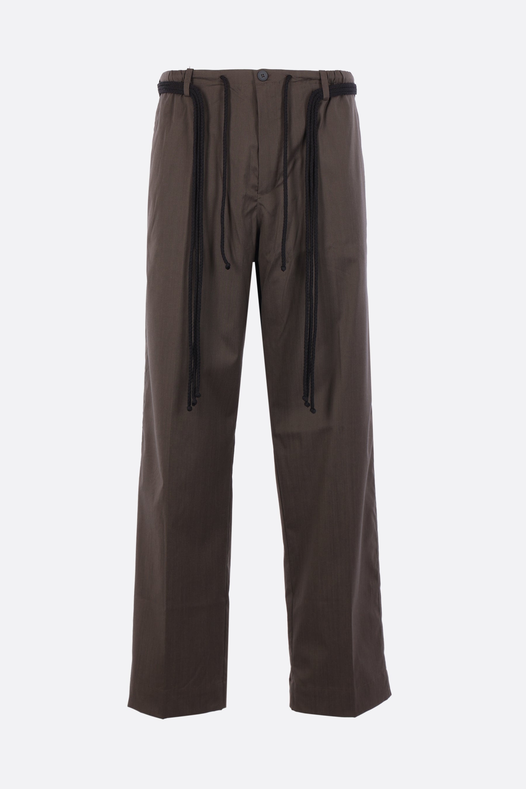worker trousers in technical wool