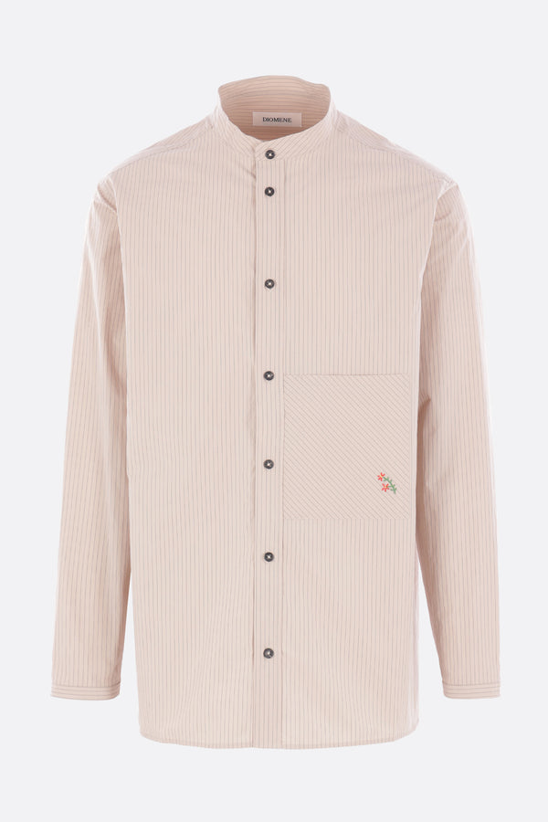 Saif oversized shirt in striped poplin