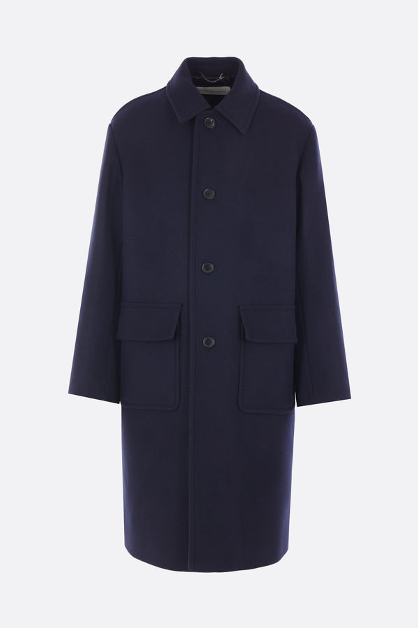 Randale single-breasted coat in wool blend