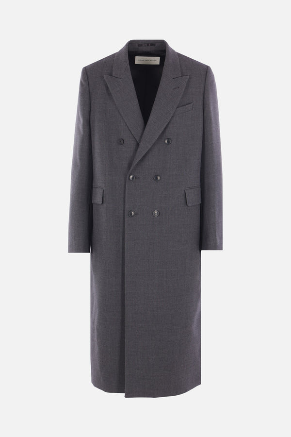 Rodgers double-breasted coat in wool