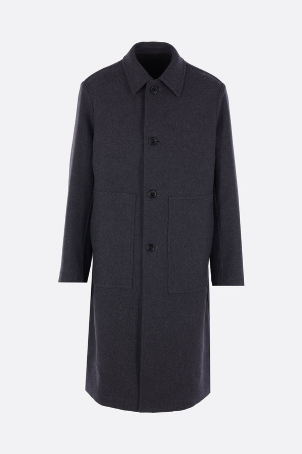 Rankles Bis single-breasted coat in cotton and wool blend