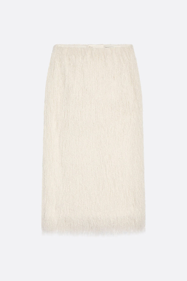 Sokna midi skirt in lightweight fringe fabric