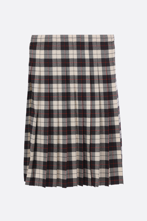 tartan wool apron skirt