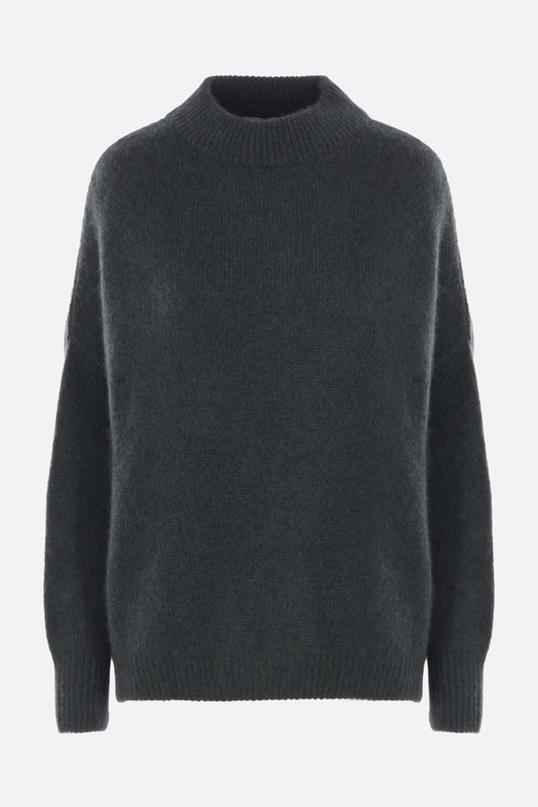 oversized sweater in cashmere and silk