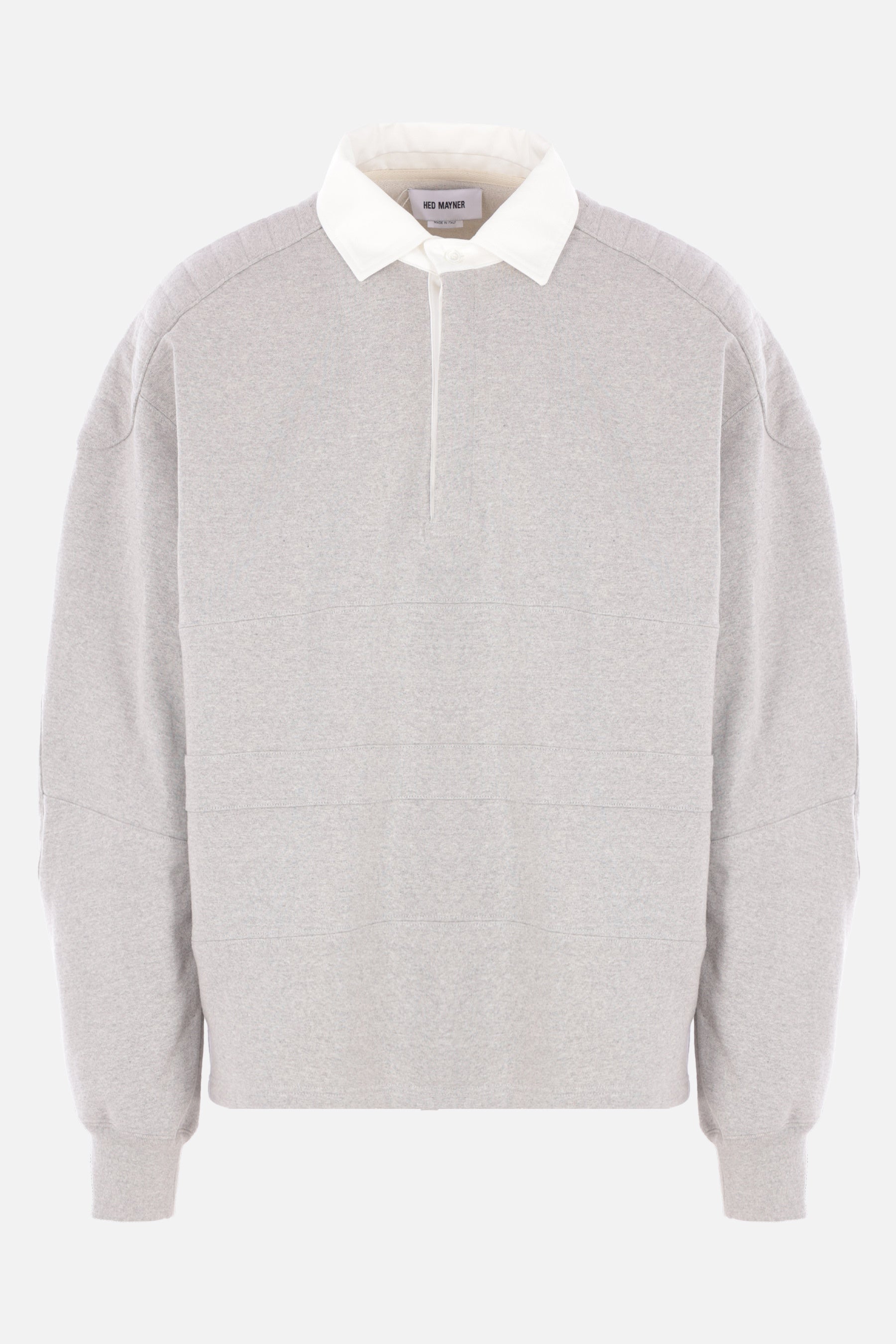 oversized polo sweatshirt in jersey