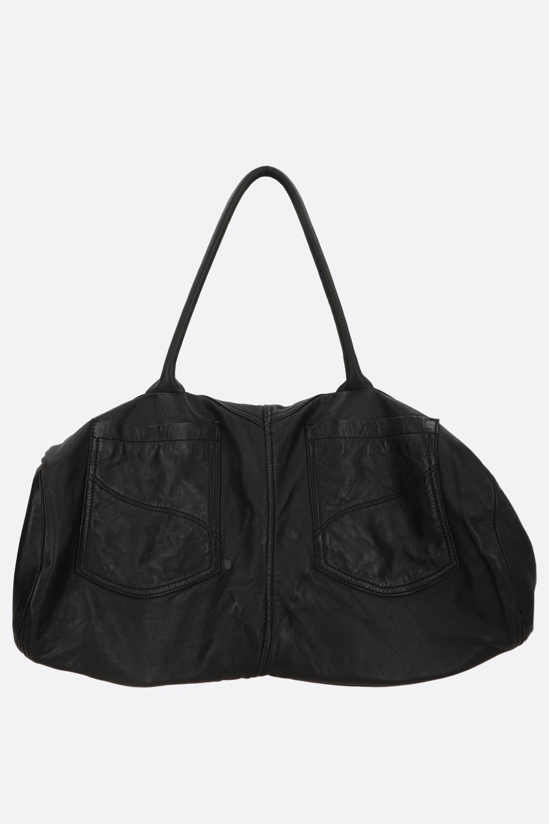 Leather Trousers large weekend bag