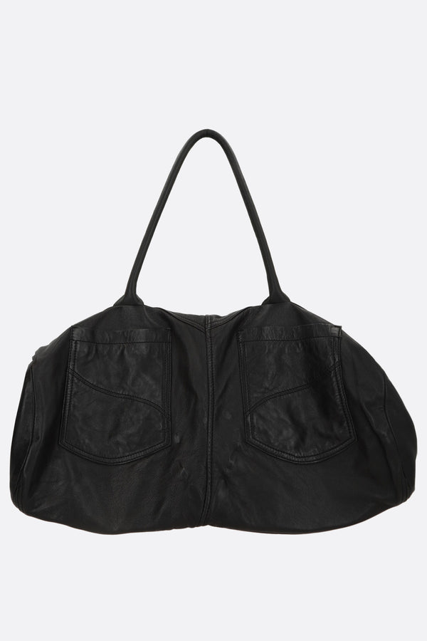 Leather Trousers large weekend bag