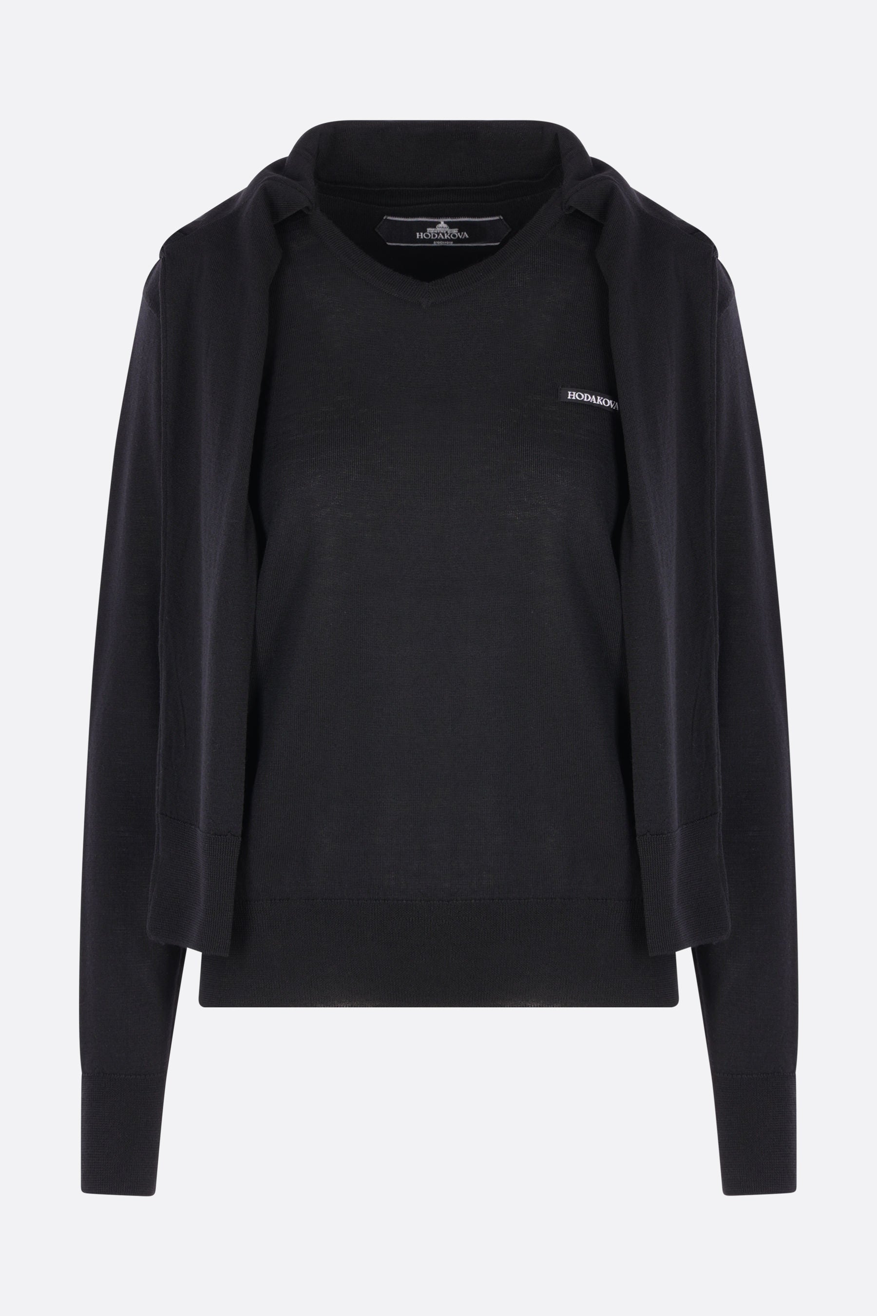 Double Sleeve sweater in wool