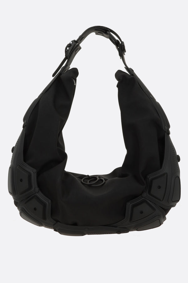 M03 half moon bag in nylon and rubber