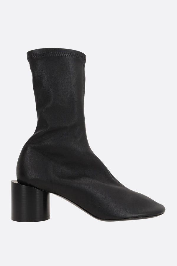 stretch nappa ankle boots